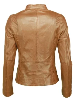 JCC Damen Lederjacke in cognac