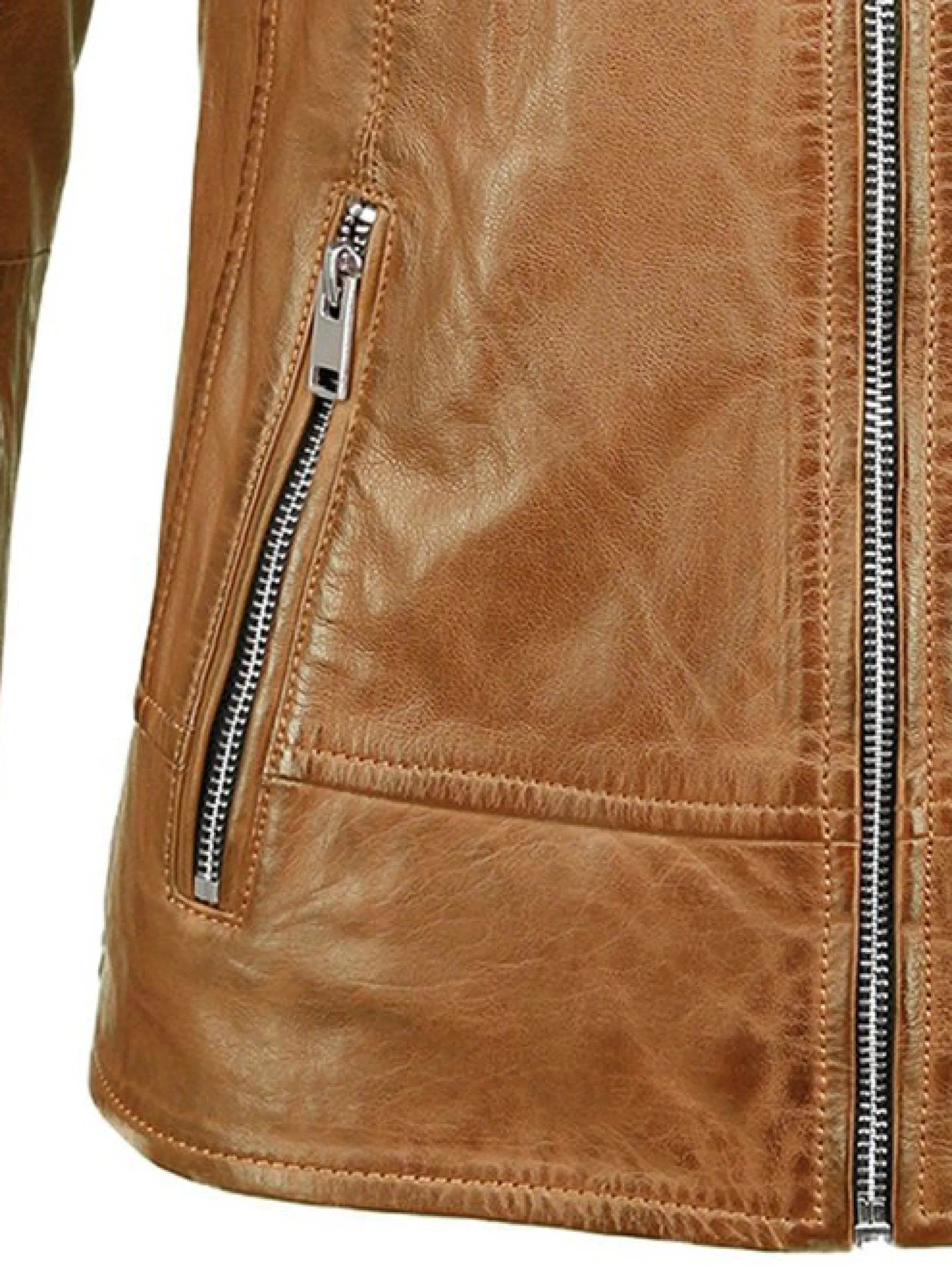 JCC Damen Lederjacke in cognac