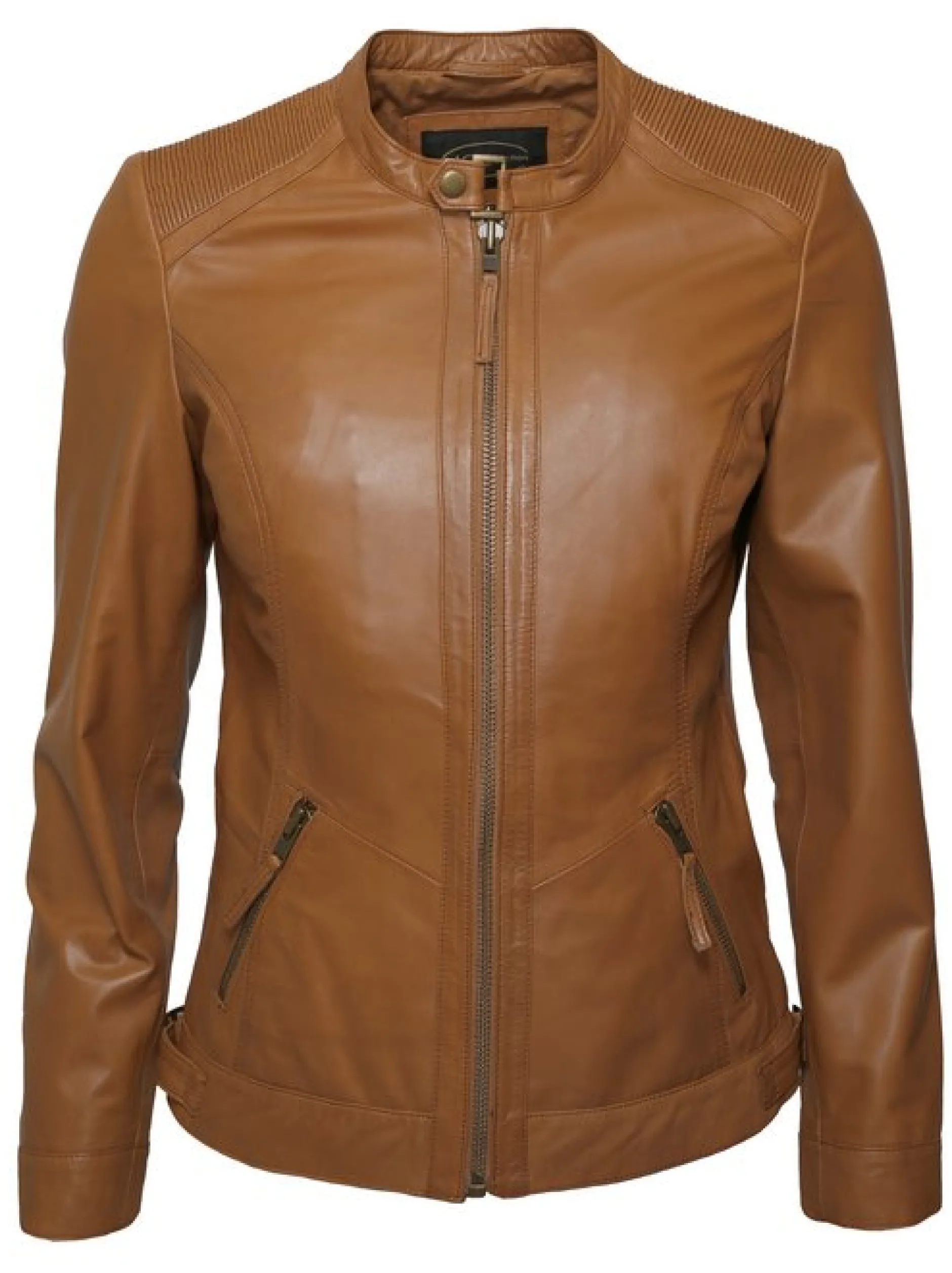 JCC Damen Lederjacke in cognac