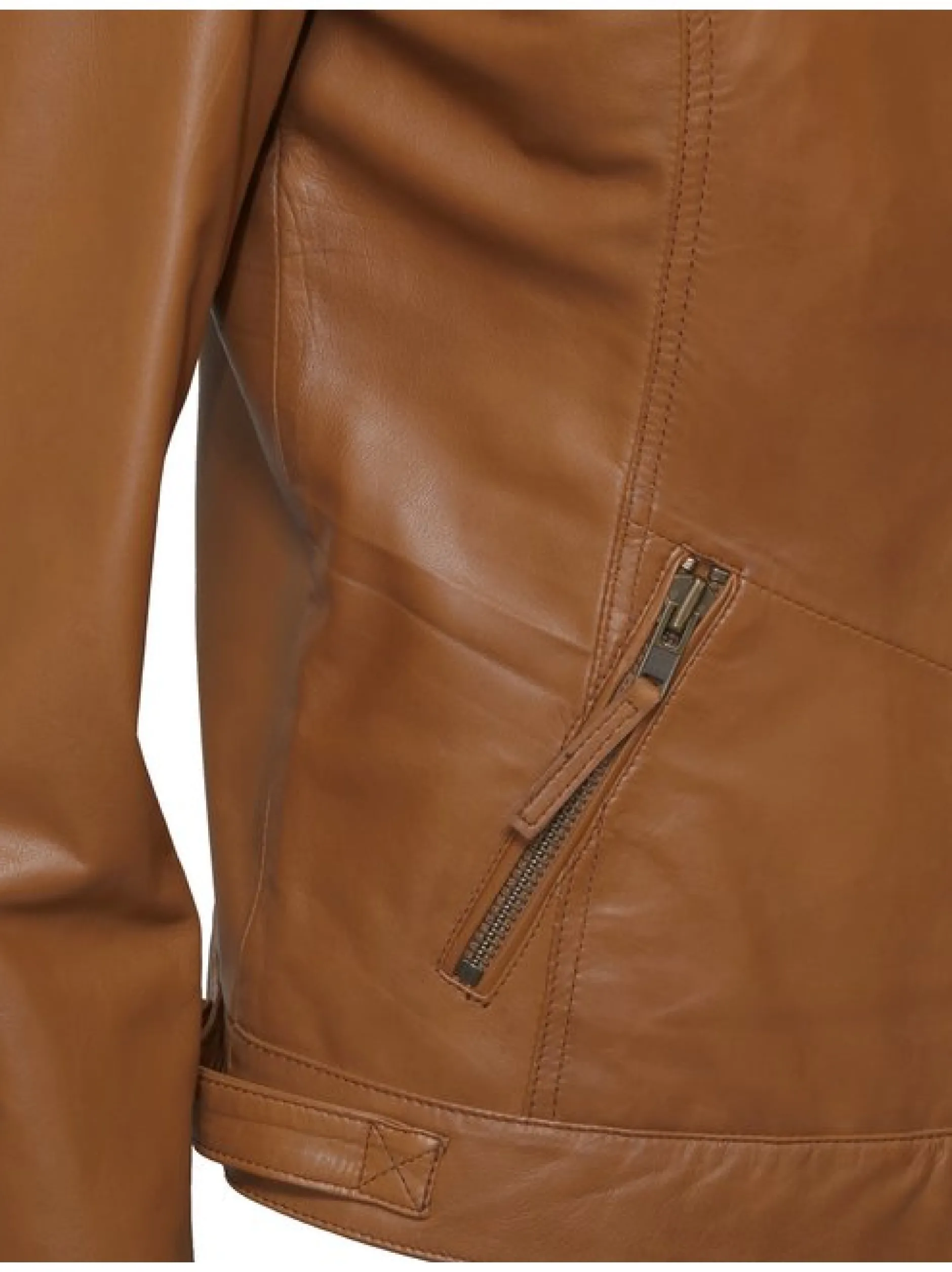 JCC Damen Lederjacke in cognac