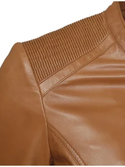 JCC Damen Lederjacke in cognac