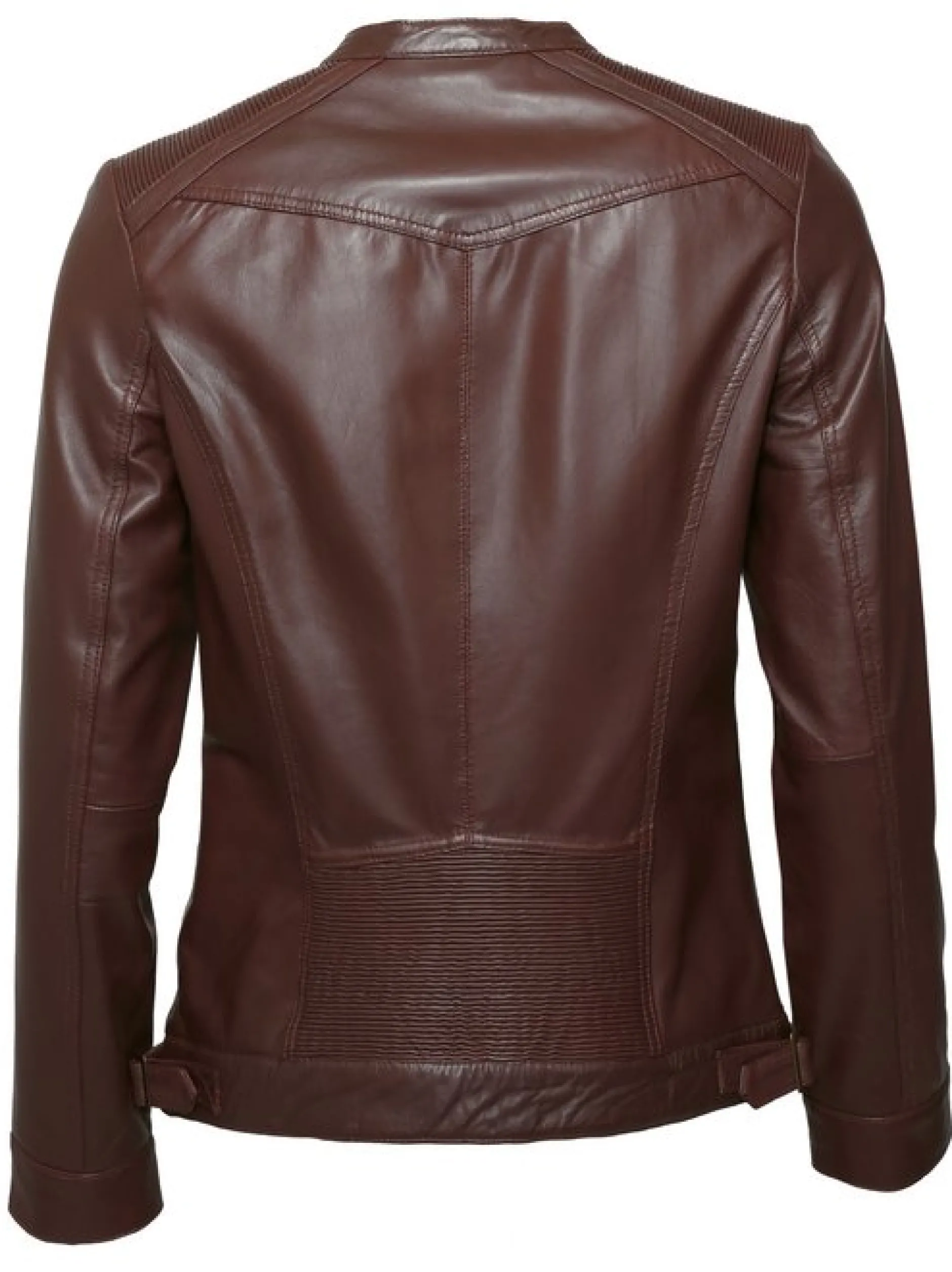 JCC Damen Lederjacke in rot