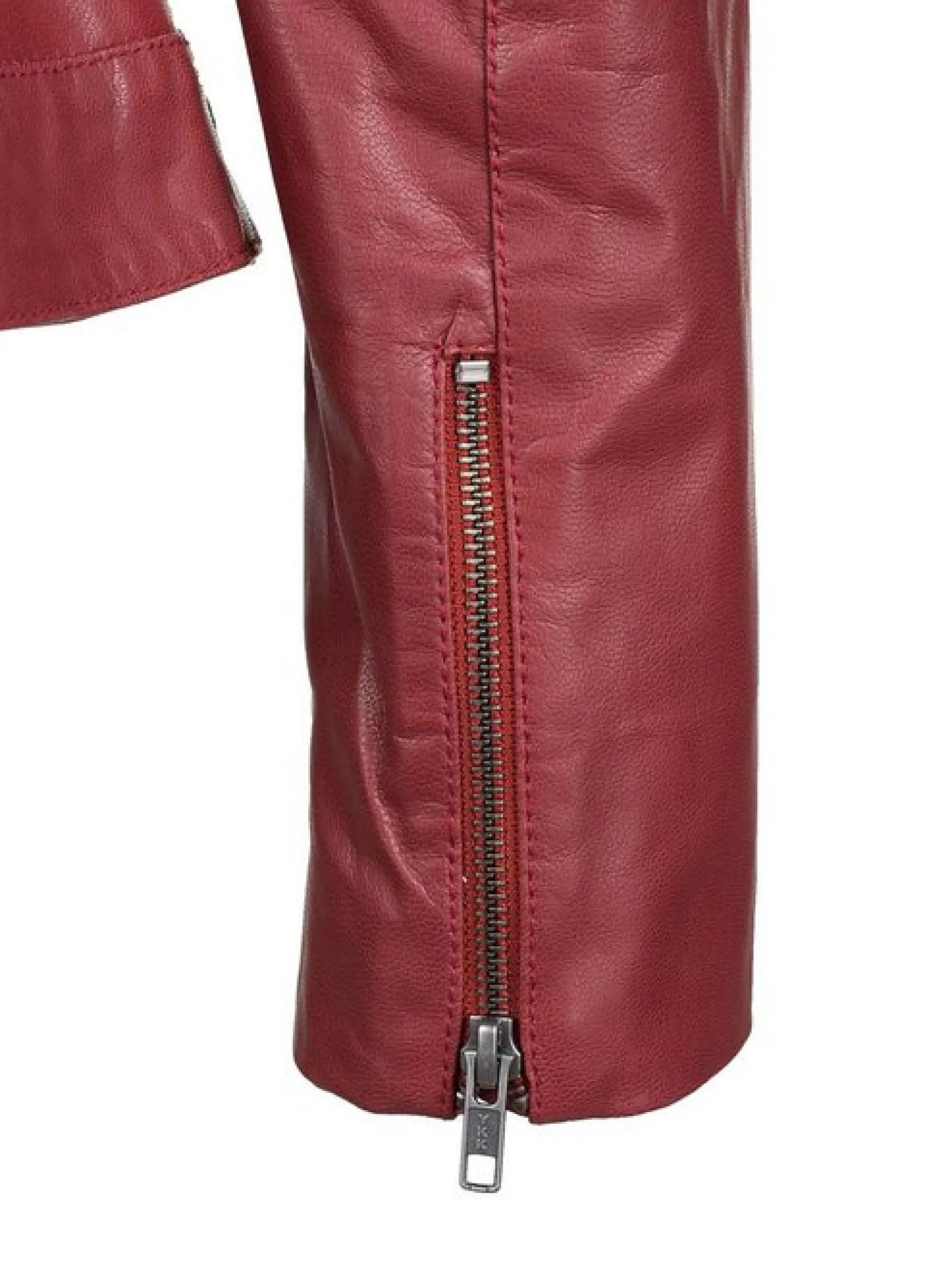 JCC Damen Lederjacke in rot