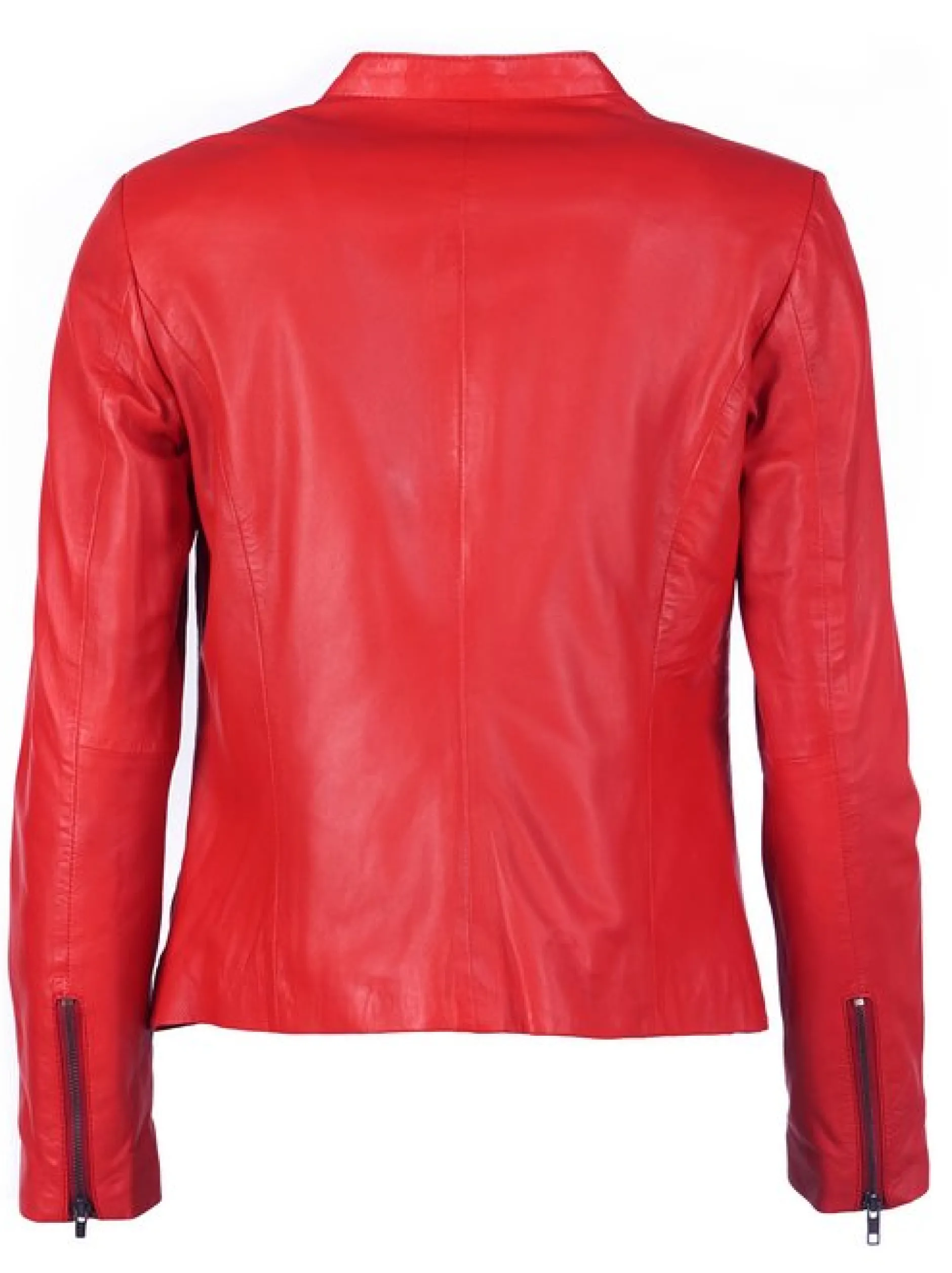 JCC Damen Lederjacke in rot