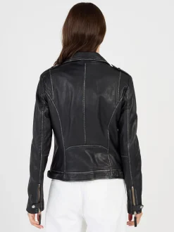 JCC Damen Lederjacke in schwarz
