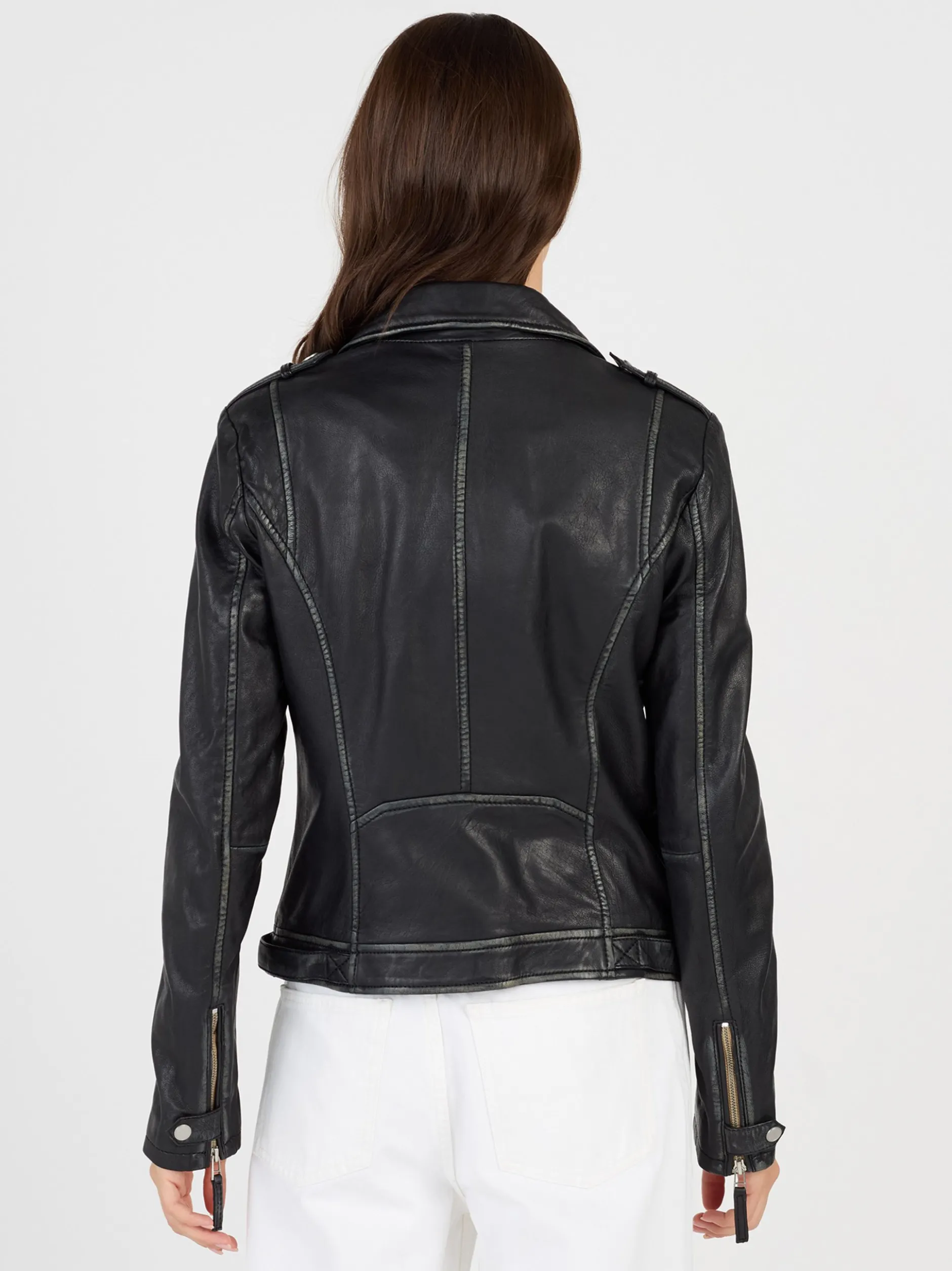 JCC Damen Lederjacke in schwarz