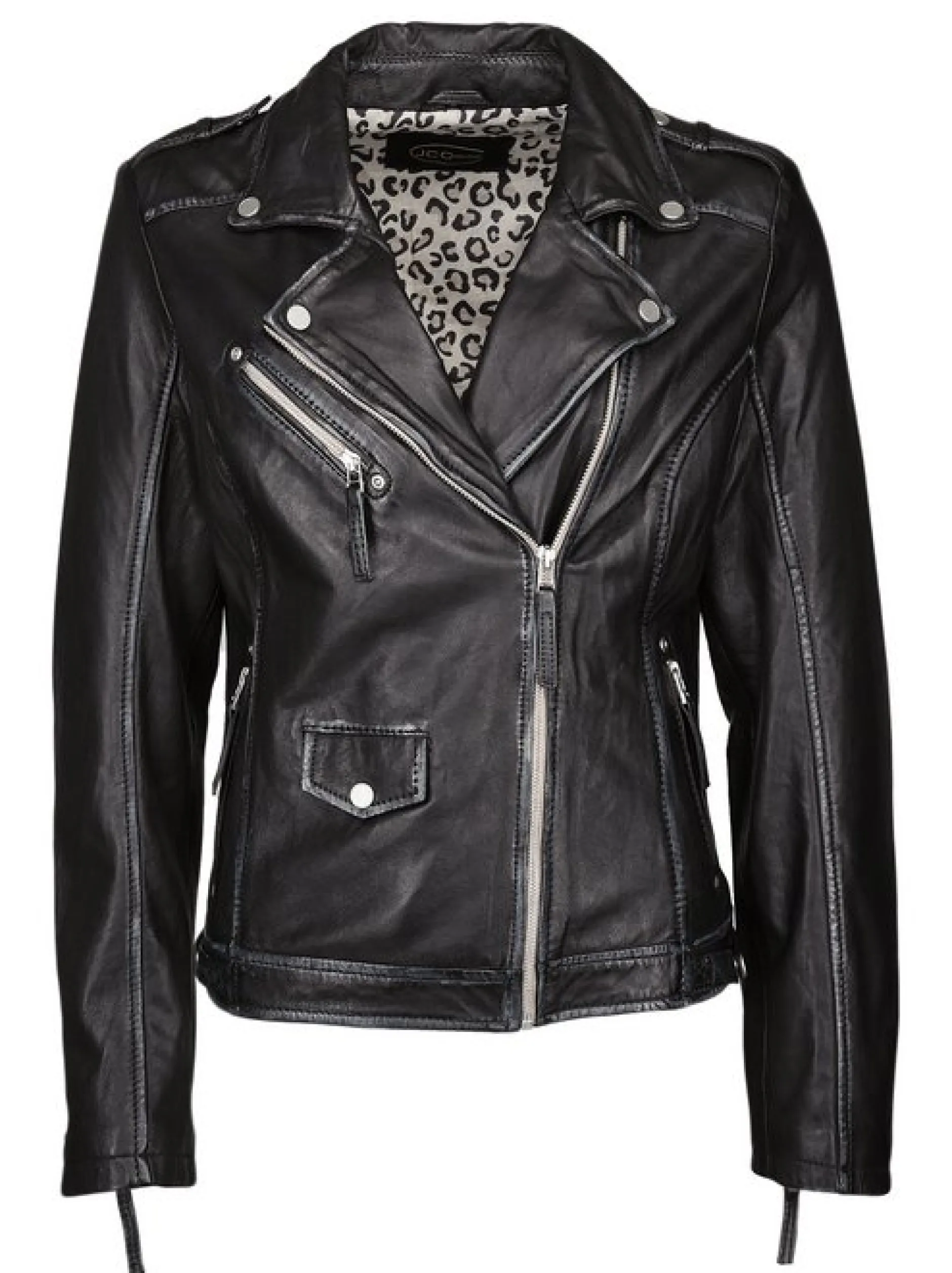 JCC Damen Lederjacke in schwarz