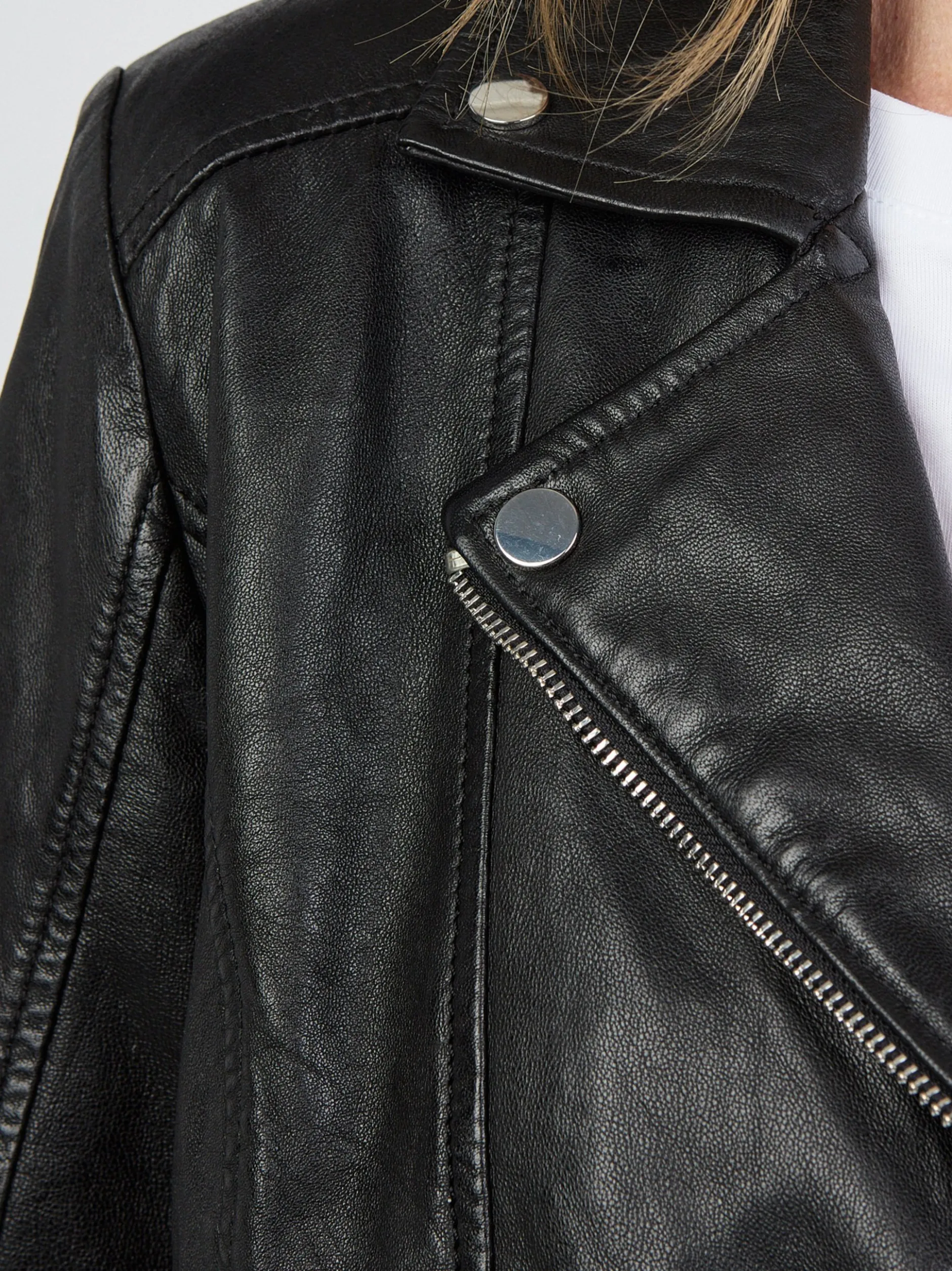 JCC Damen Lederjacke in schwarz