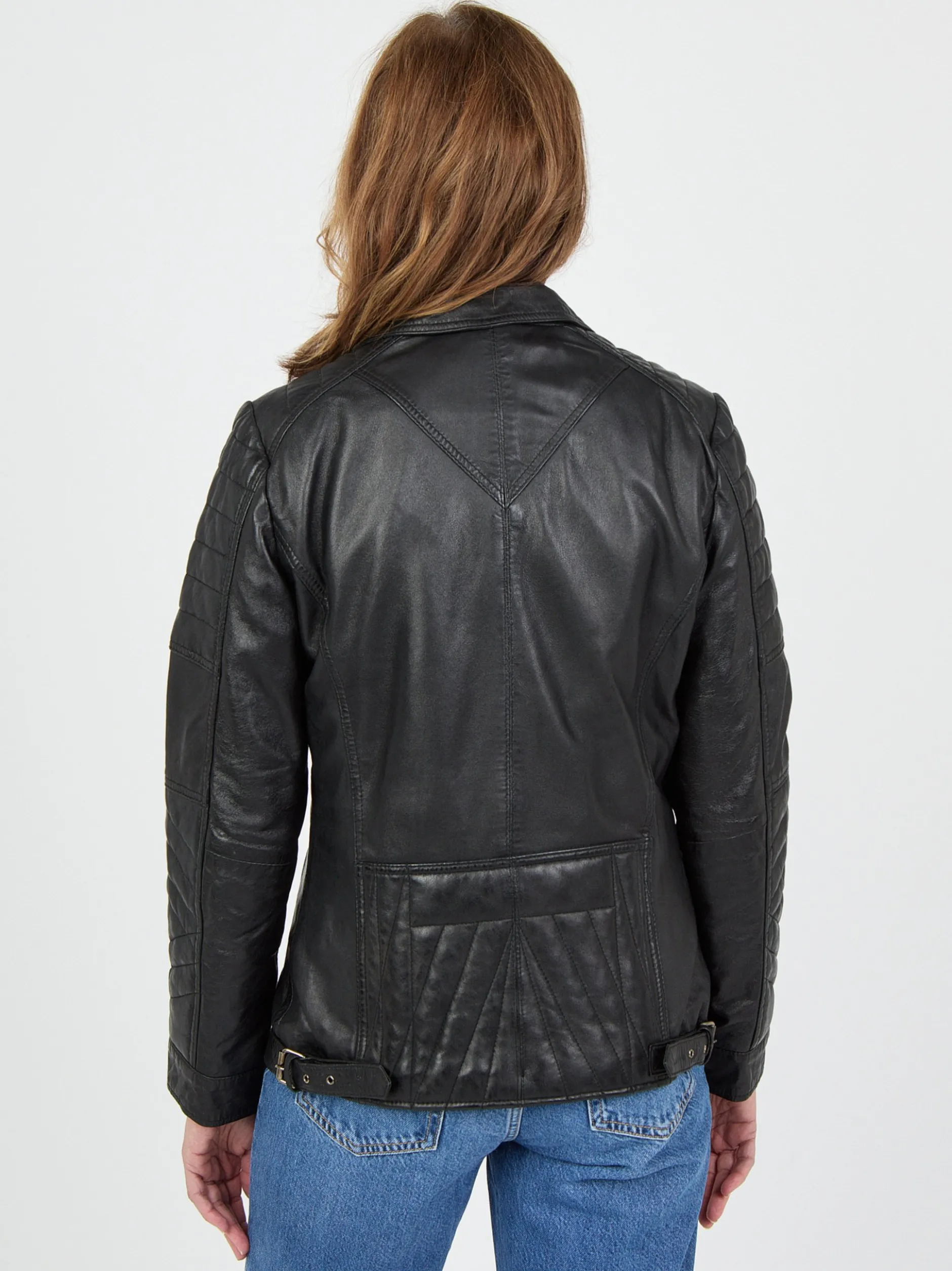 JCC Damen Lederjacke in schwarz