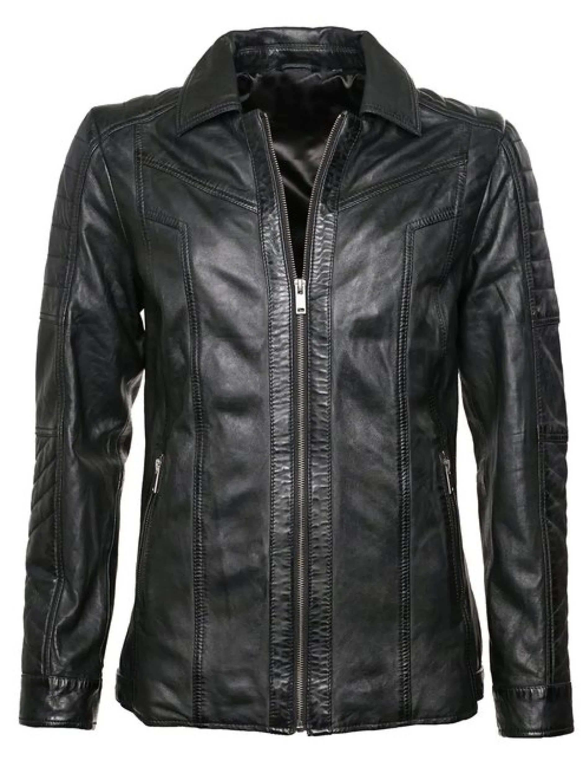 JCC Damen Lederjacke in schwarz