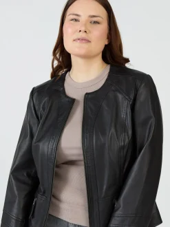 JCC Damen Lederjacke in schwarz