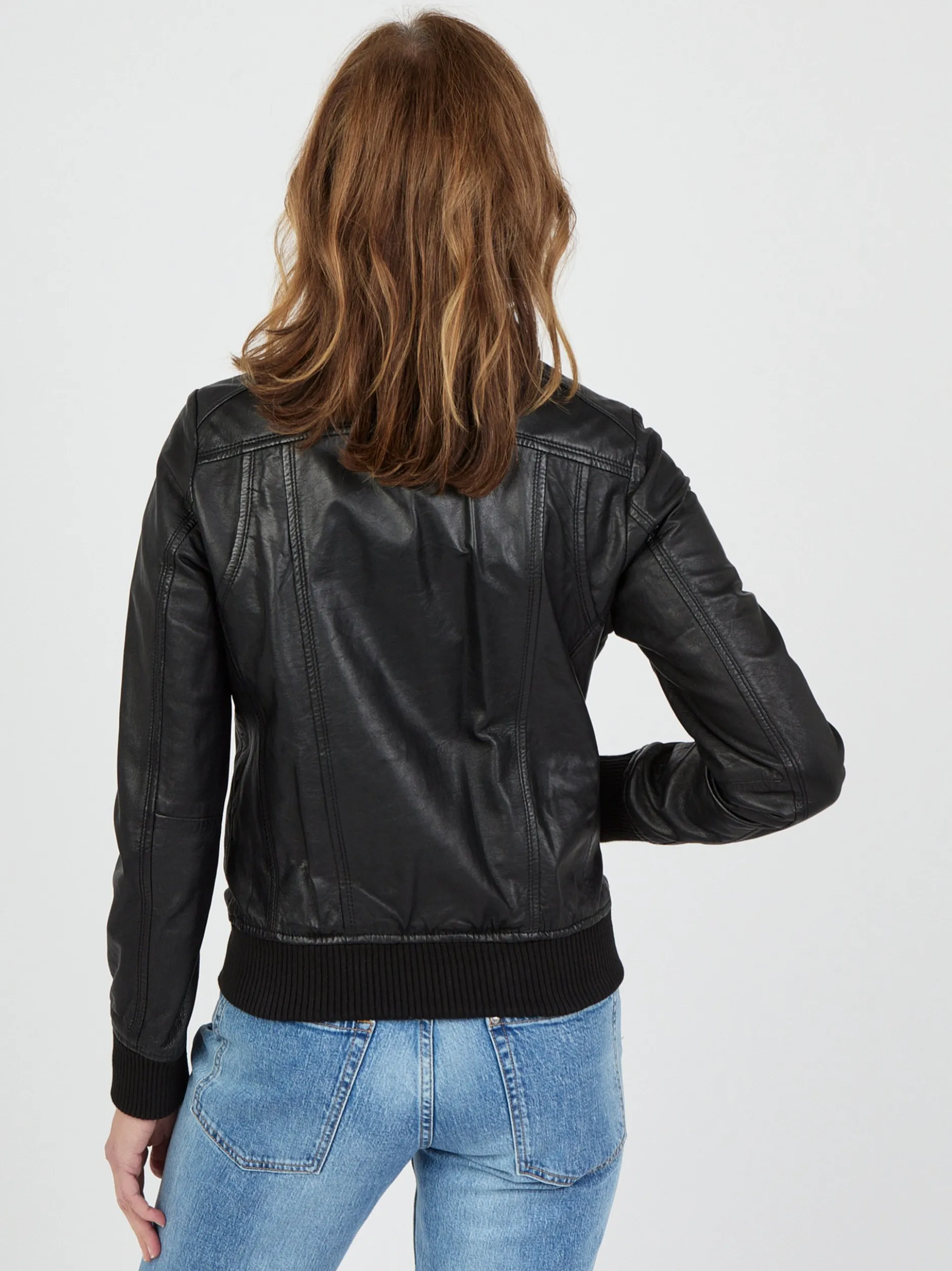 JCC Damen Lederjacke in schwarz