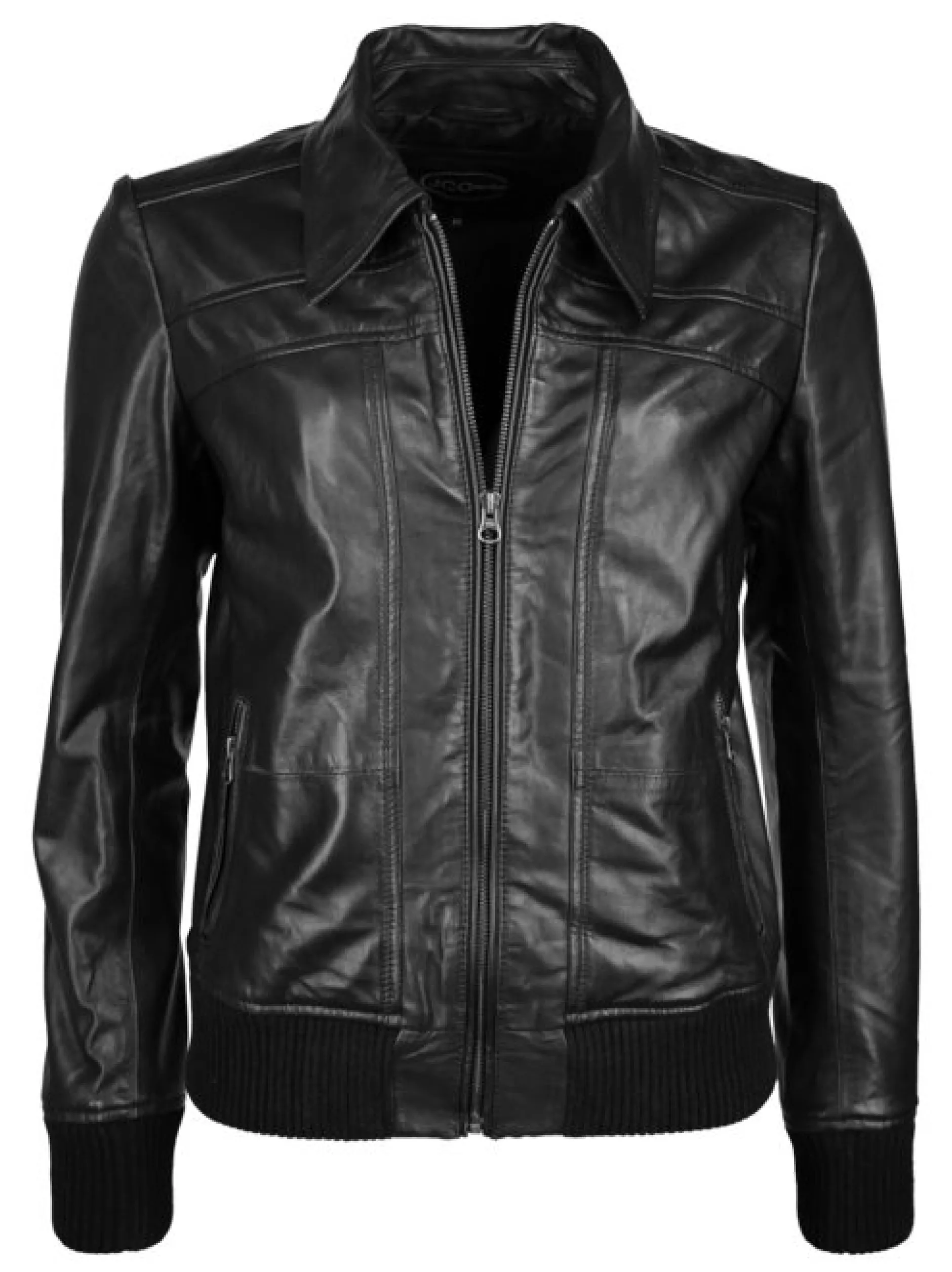 JCC Damen Lederjacke in schwarz