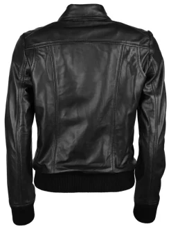 JCC Damen Lederjacke in schwarz