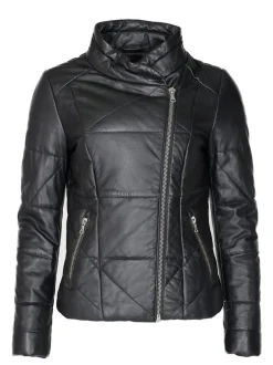 JCC Damen Lederjacke in schwarz