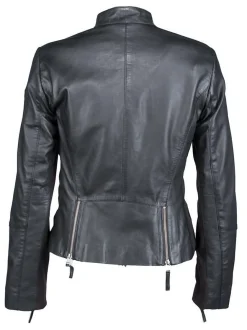 JCC Damen Lederjacke in schwarz