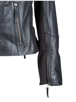 JCC Damen Lederjacke in schwarz
