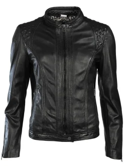 JCC Damen Lederjacke in schwarz