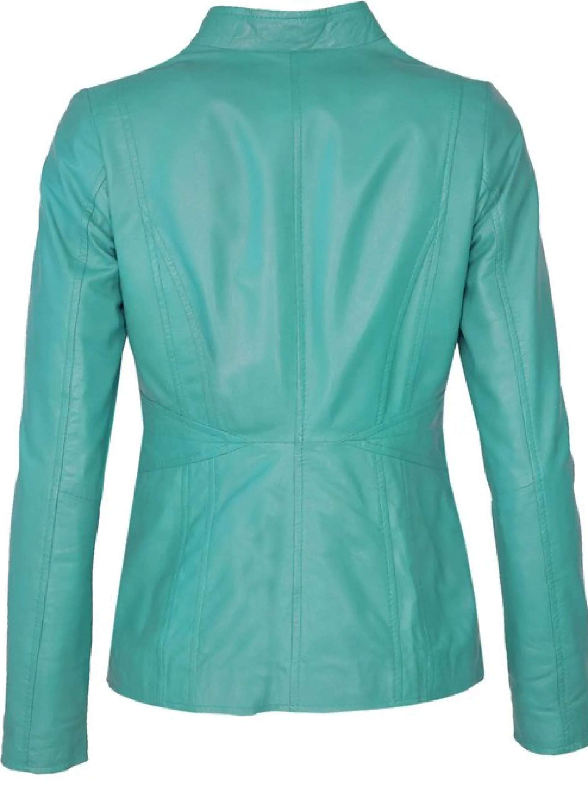 JCC Damen Lederjacke in türkis