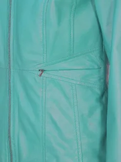 JCC Damen Lederjacke in türkis
