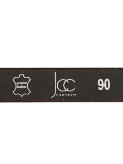 JCC Herren Ledergürtel im 2er-Pack in schwarz braun