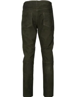 JCC Herren Lederhose in oliv