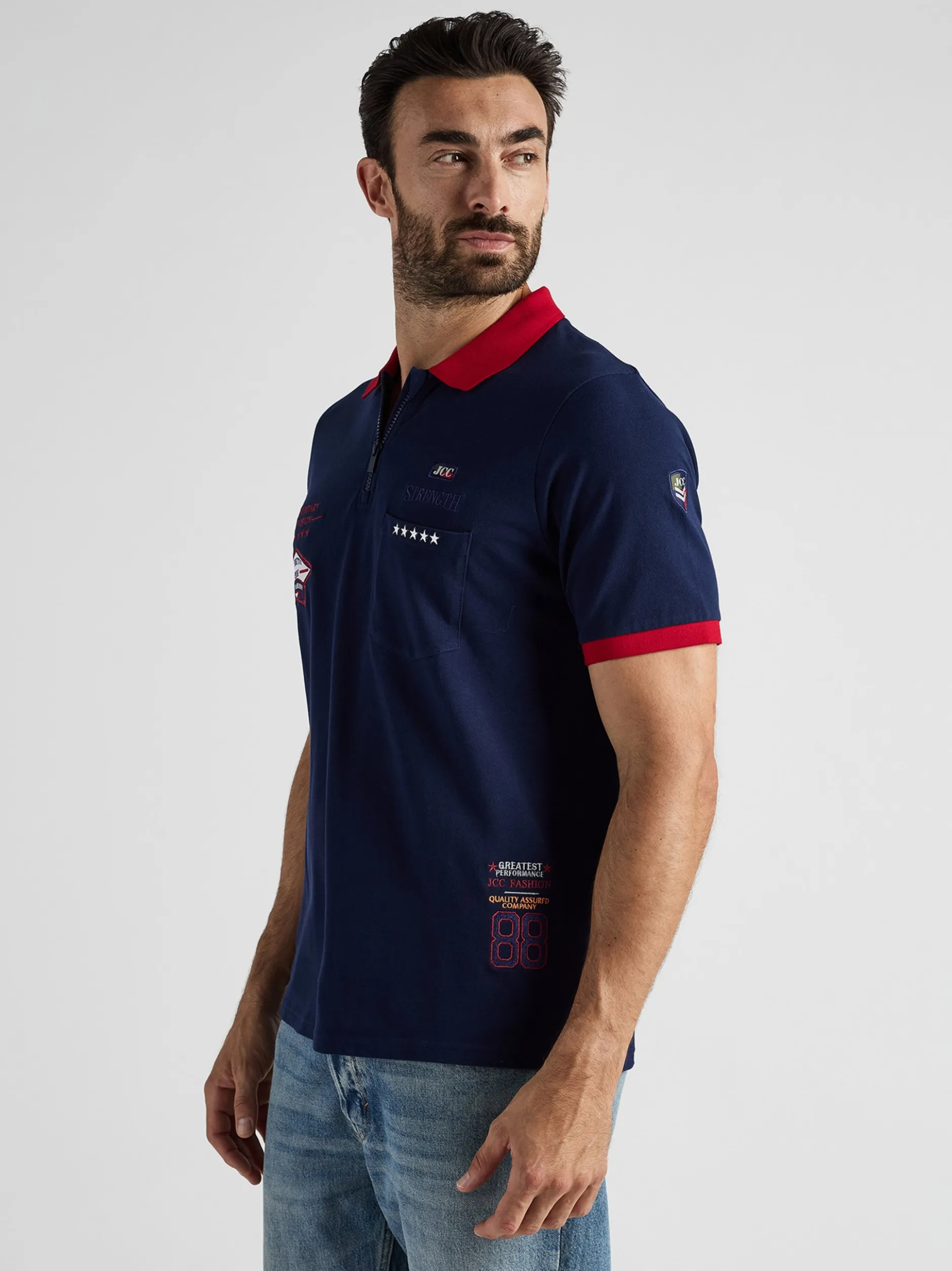 JCC Herren Poloshirt in blau