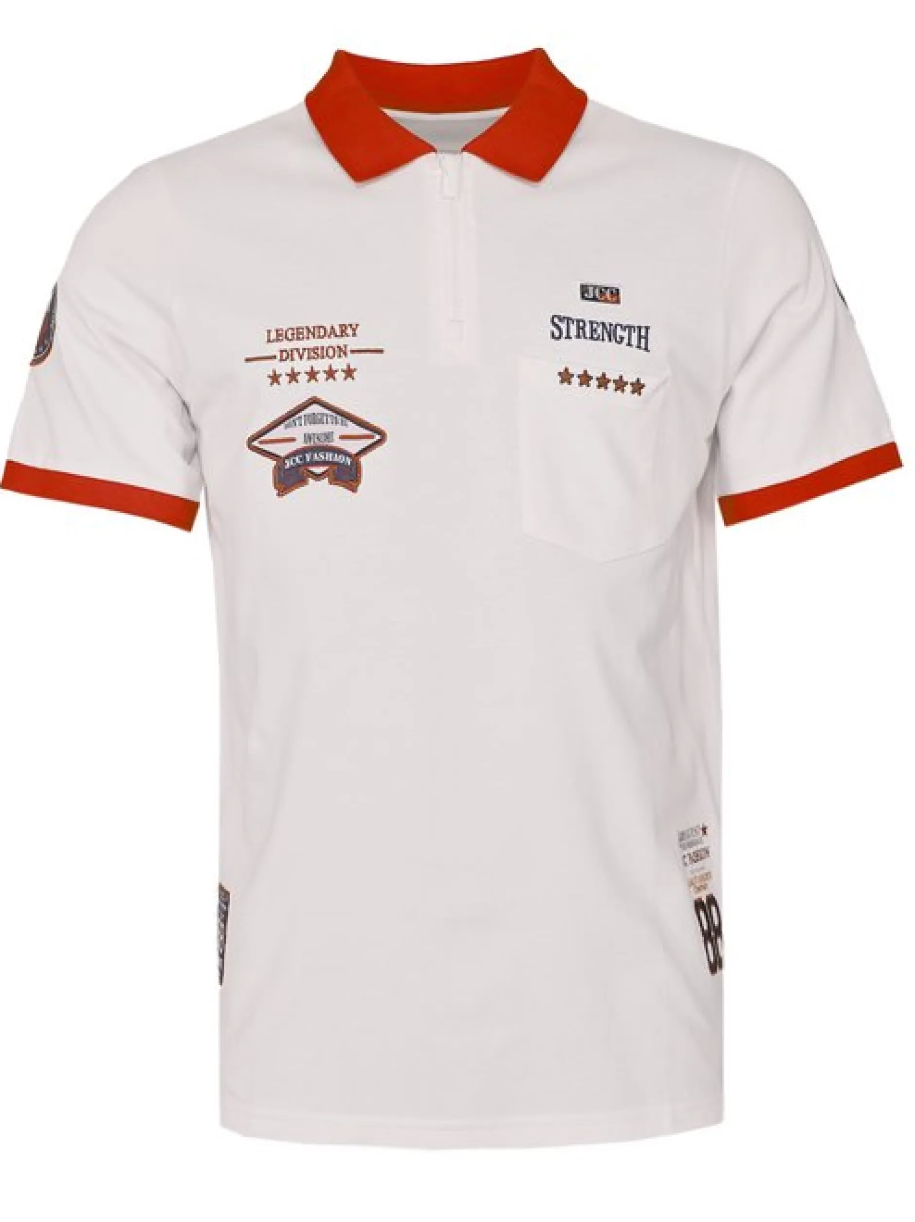 JCC Herren Poloshirt in weiß