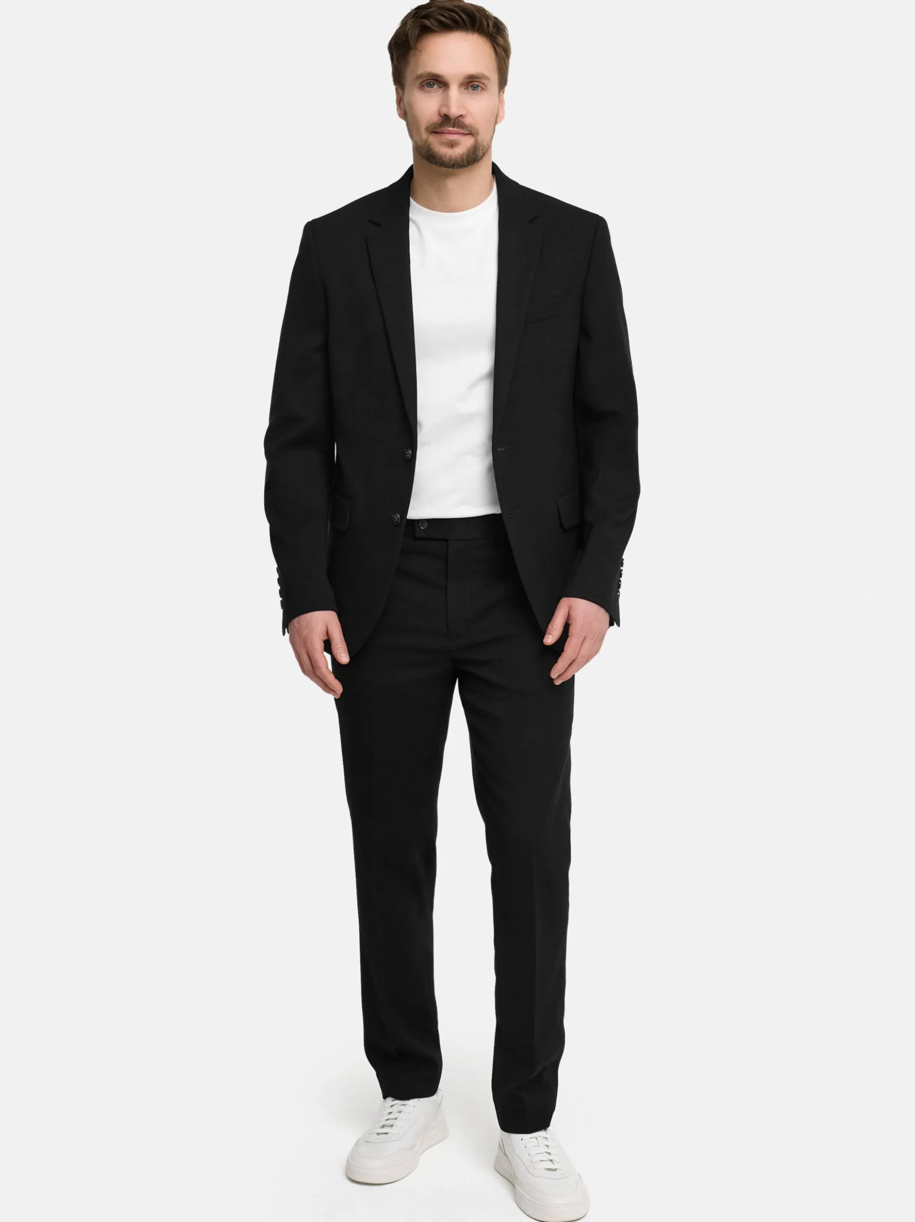 Jeff Herren Anzughose - JFMiller pants in schwarz