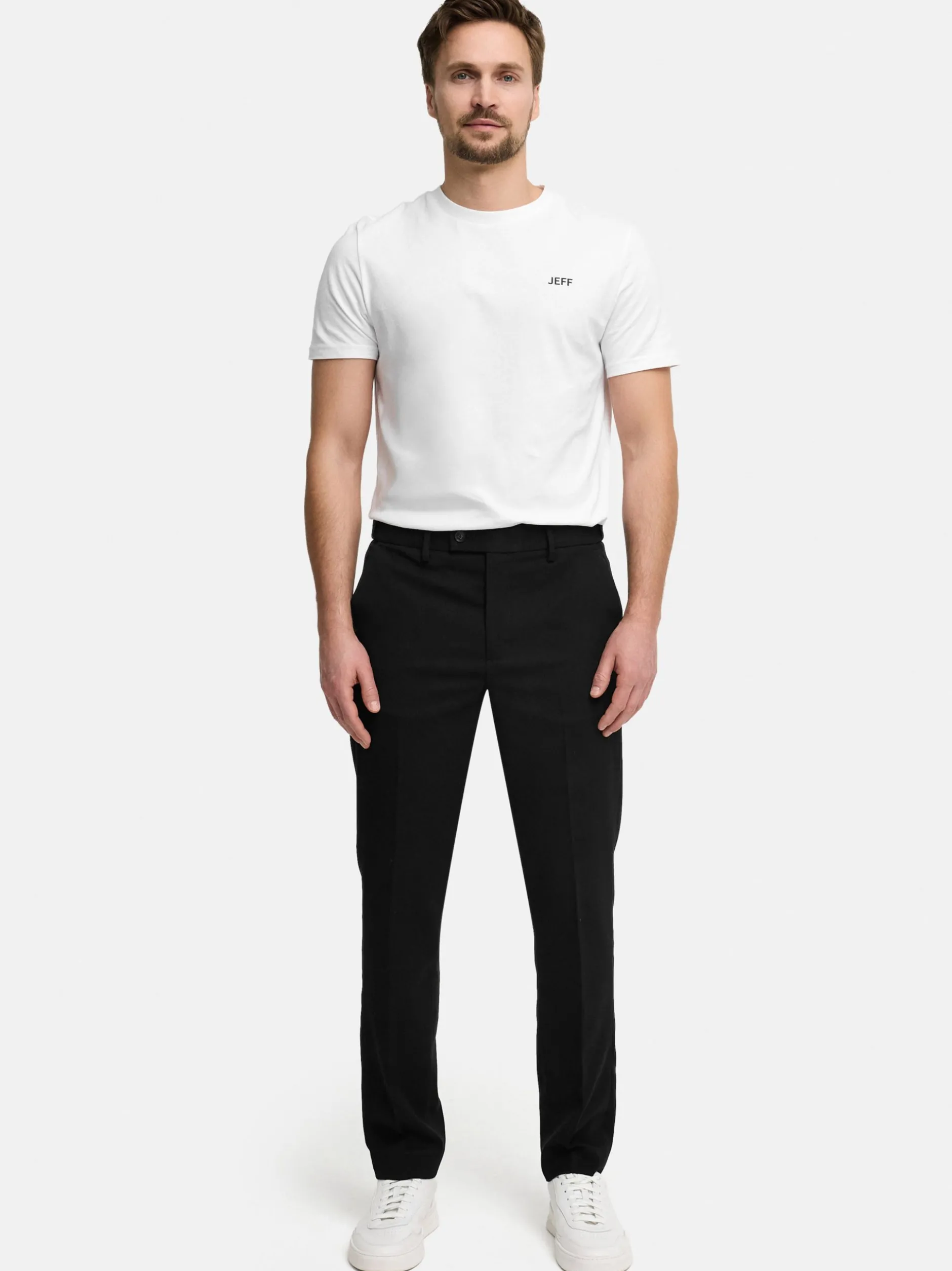 Jeff Herren Anzughose - JFMiller pants in schwarz