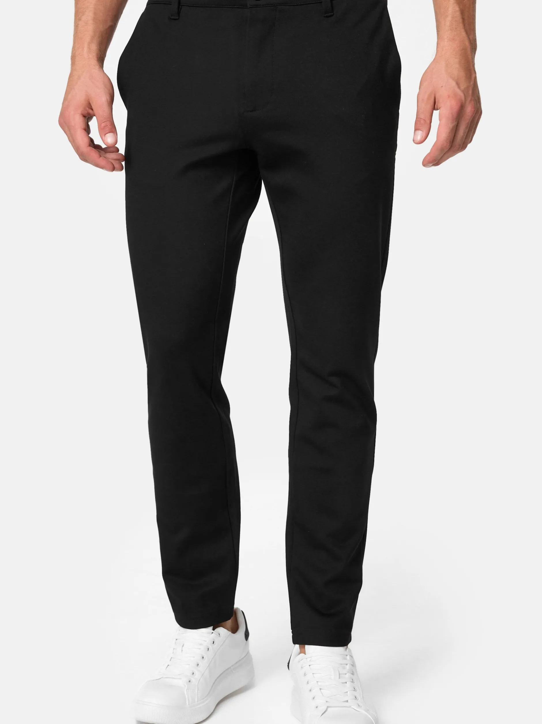 Jeff Herren Chinohose - Burch in schwarz