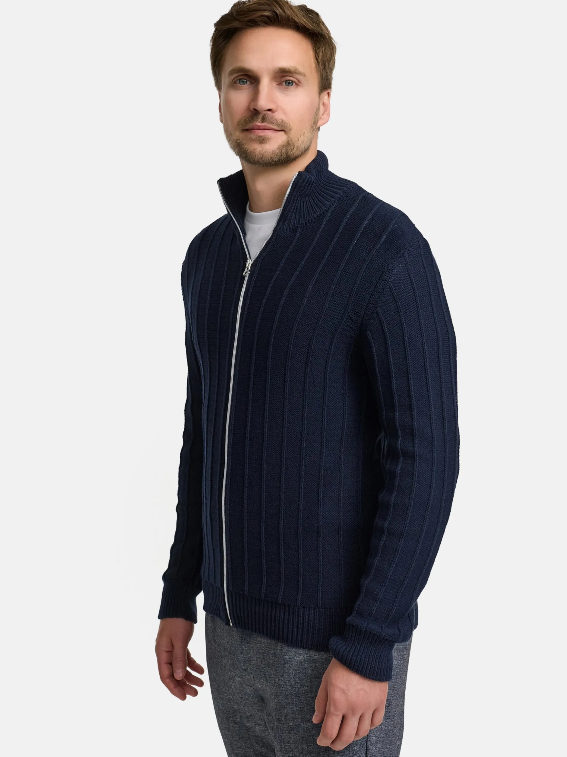 Jeff Herren Strickjacke - JFTruman in blau