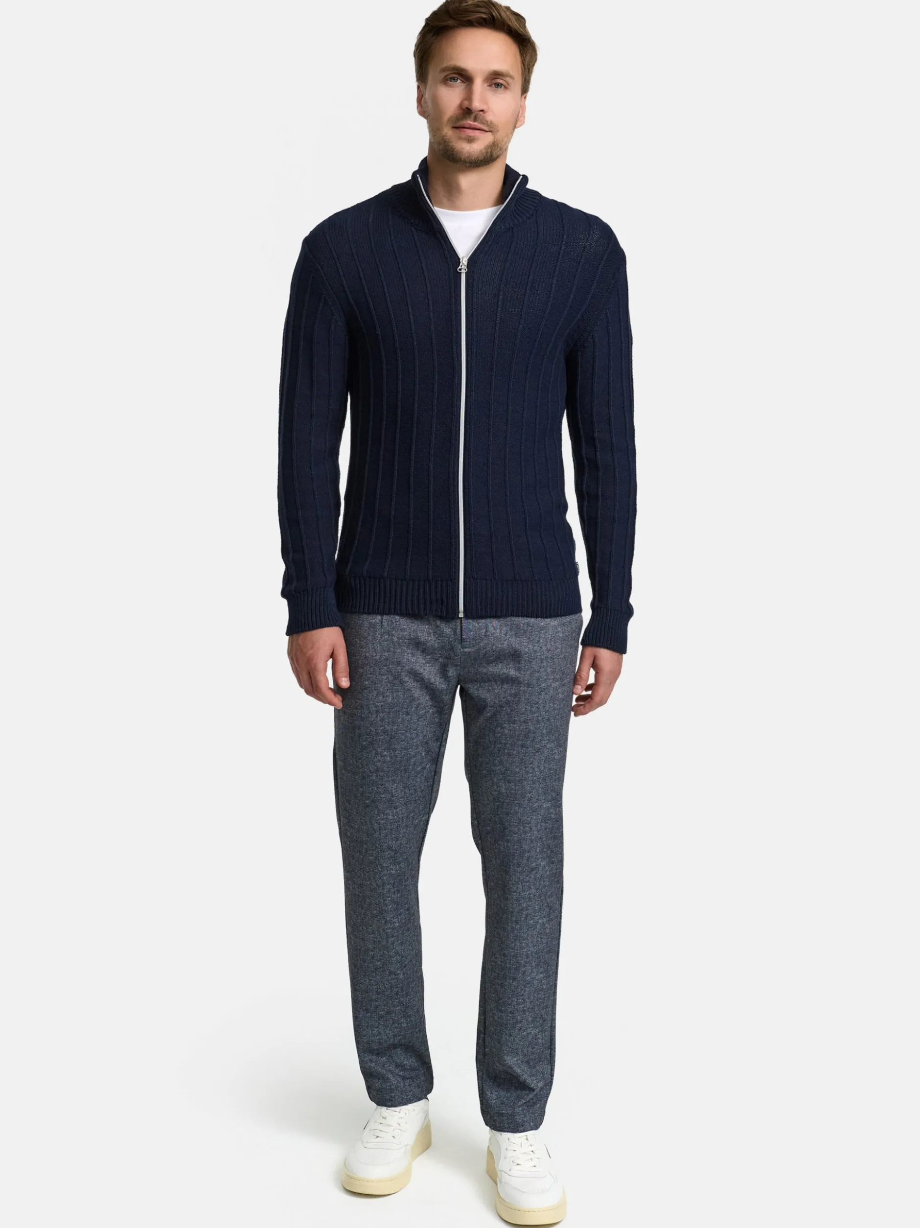 Jeff Herren Strickjacke - JFTruman in blau