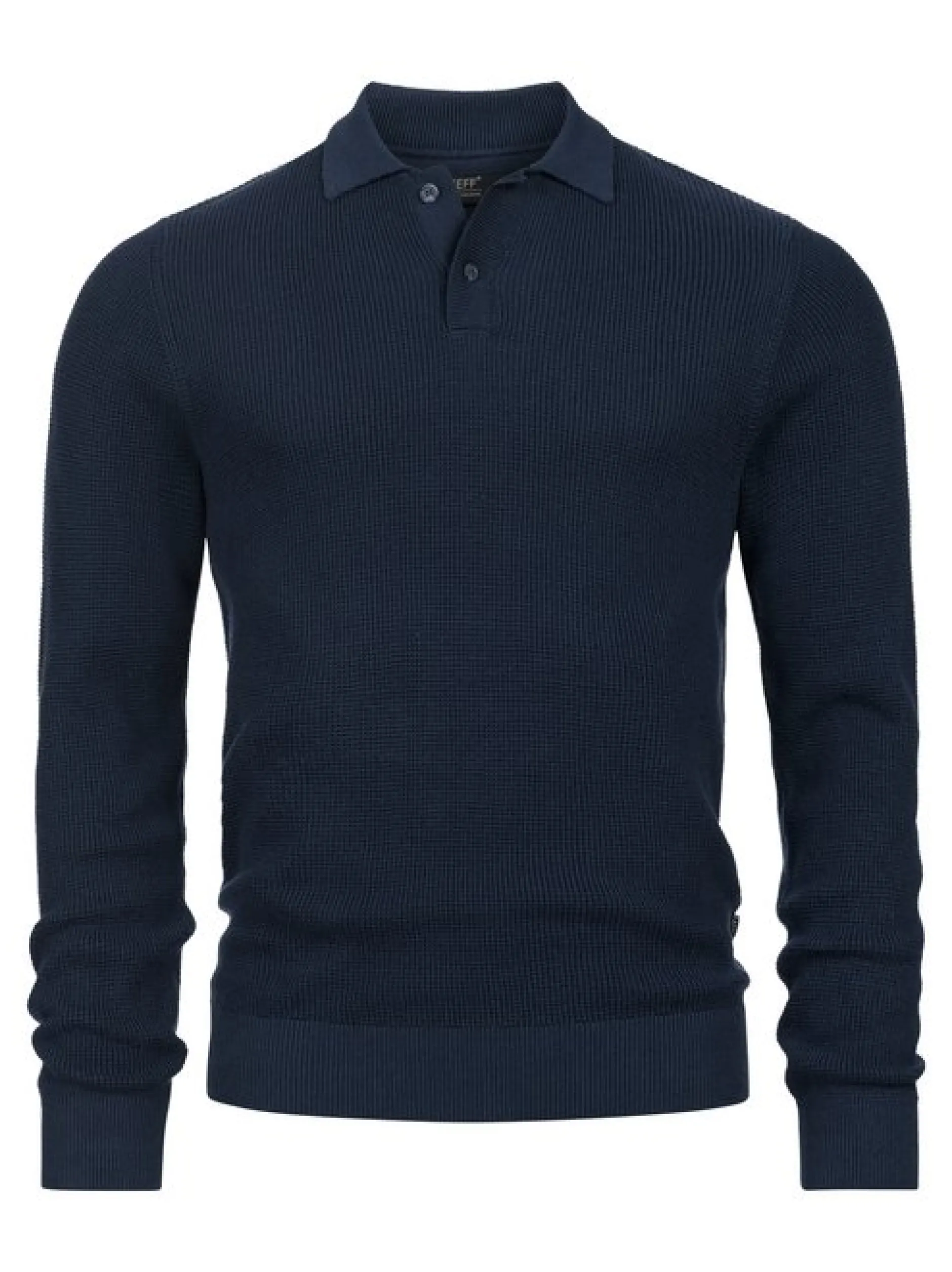 Jeff Herren Strick-Polo - JFTristan in marine blau