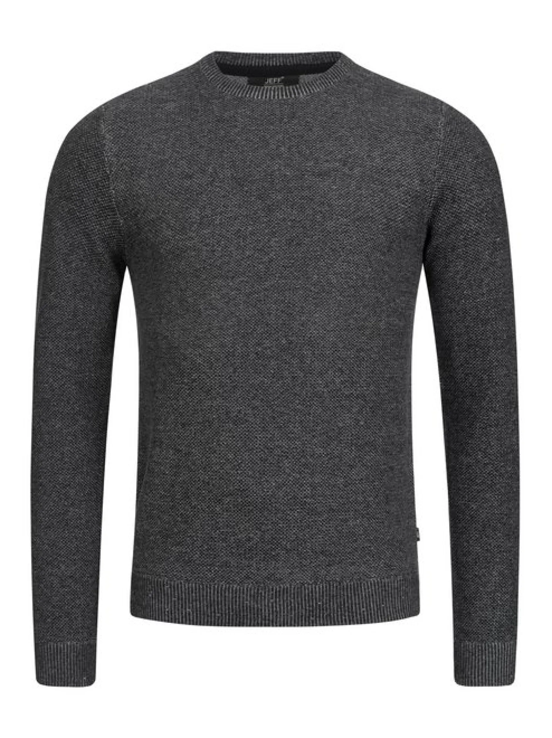 Jeff Herren Strickpullover - Crespo in schwarz