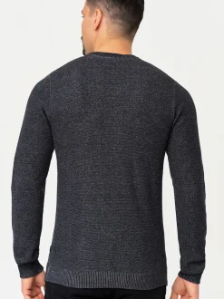 Jeff Herren Strickpullover - Crespo in schwarz