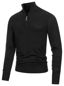 Jeff Herren Strickpullover - Frankie in schwarz