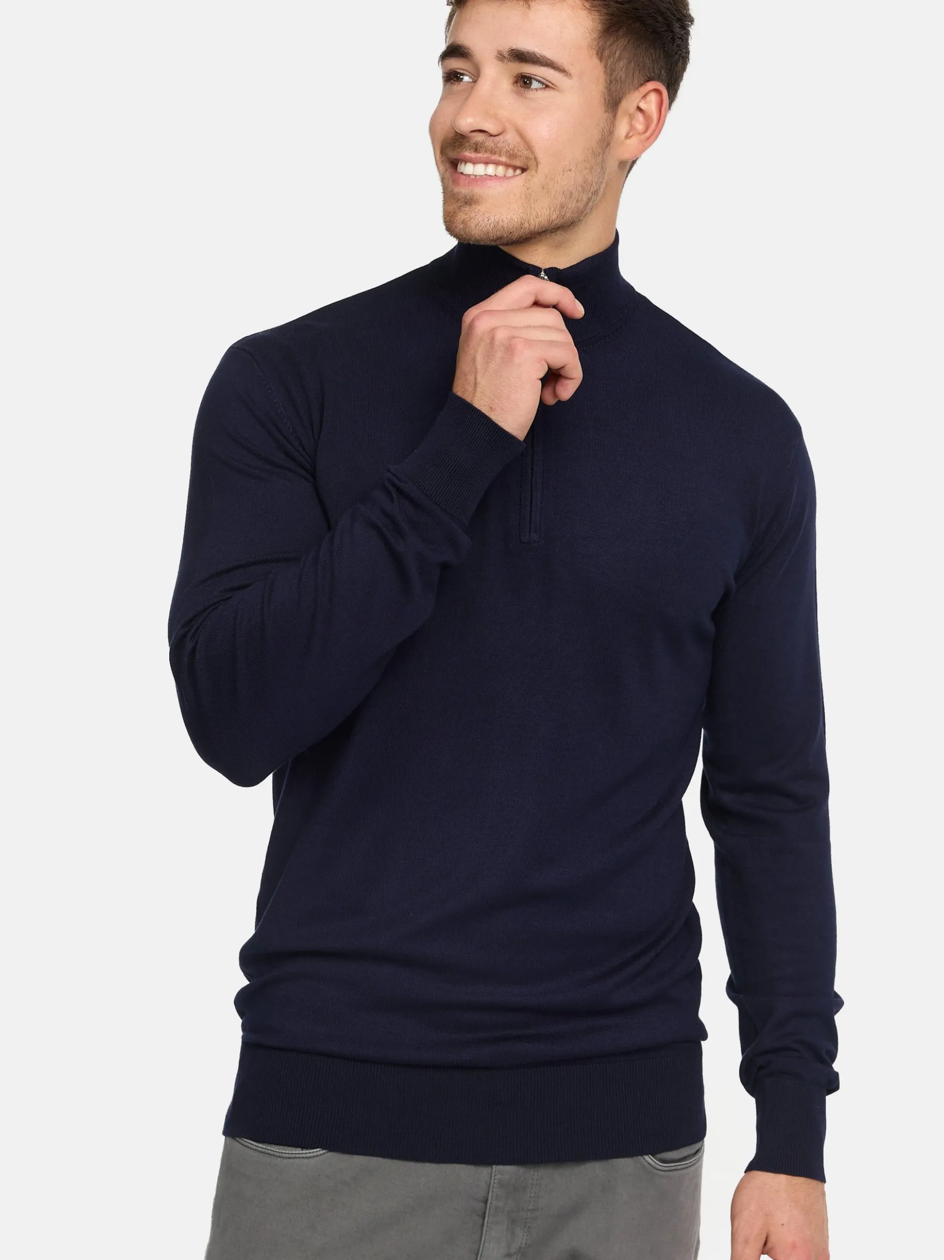 Jeff Herren Strickpullover - Frankie in marine