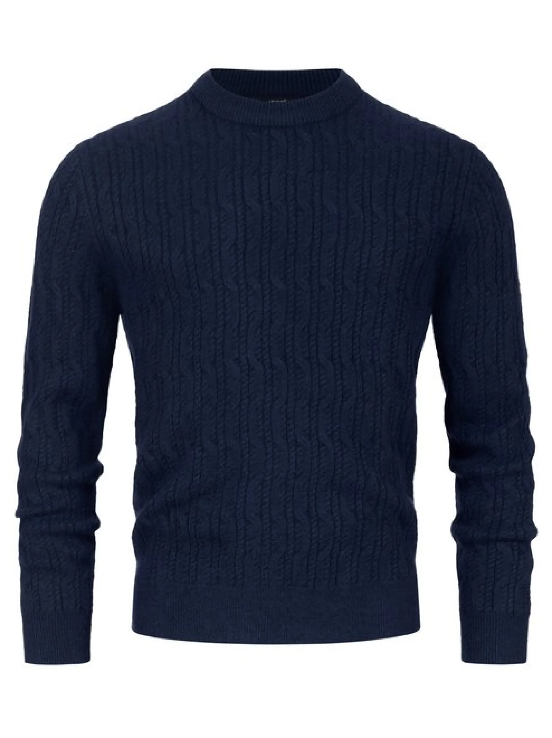 Jeff Herren Strickpullover - JFMicah crew neck in blau