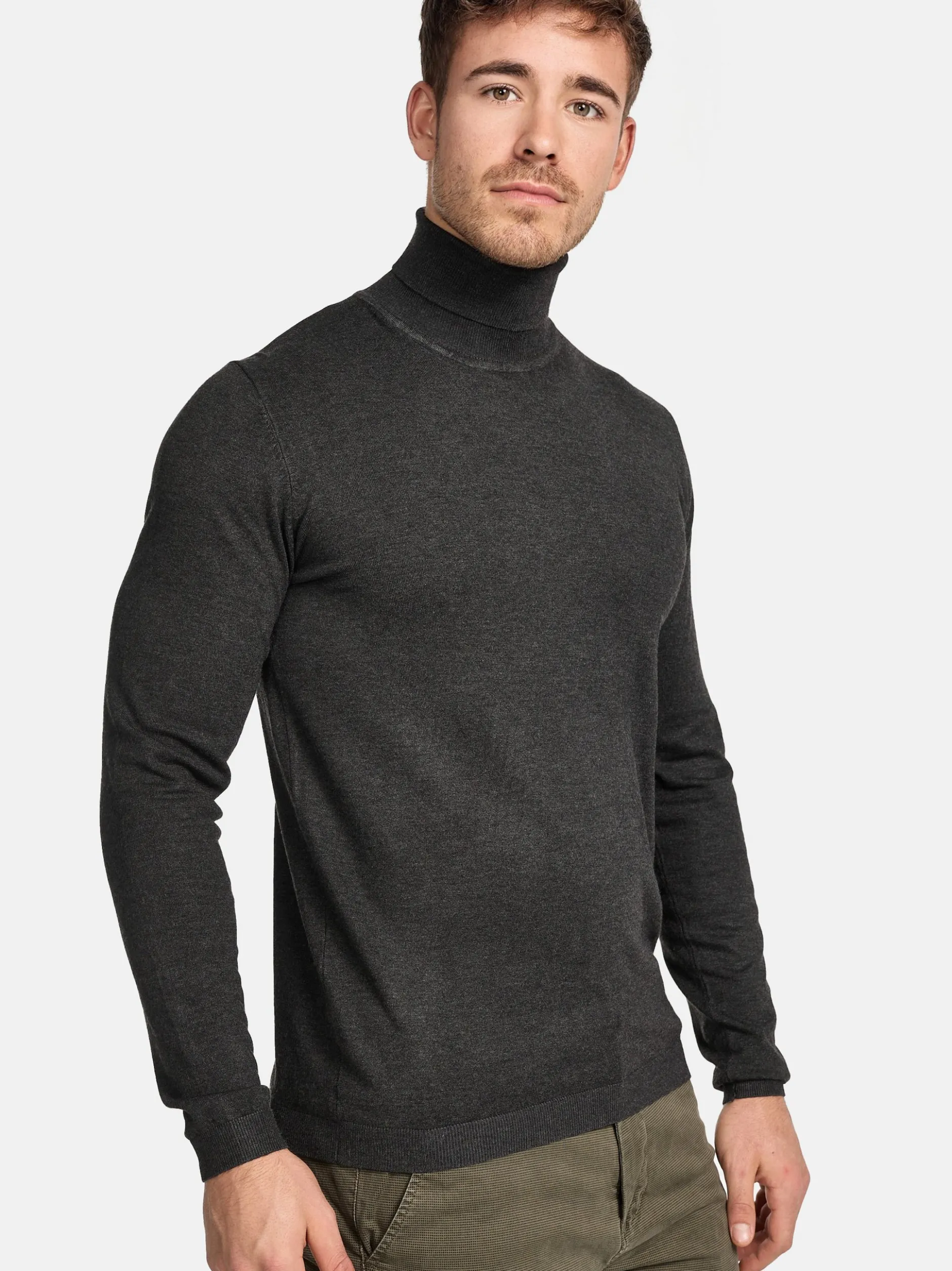 Jeff Herren Strickpullover - Malcolm in anthrazit