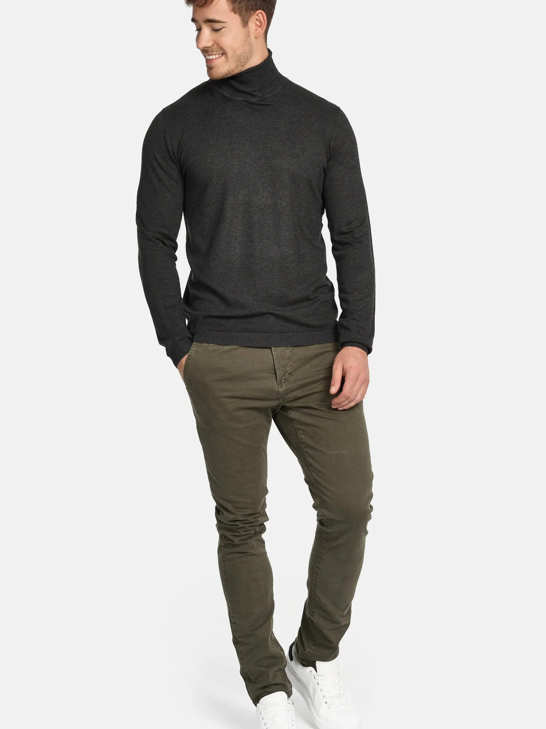 Jeff Herren Strickpullover - Malcolm in anthrazit