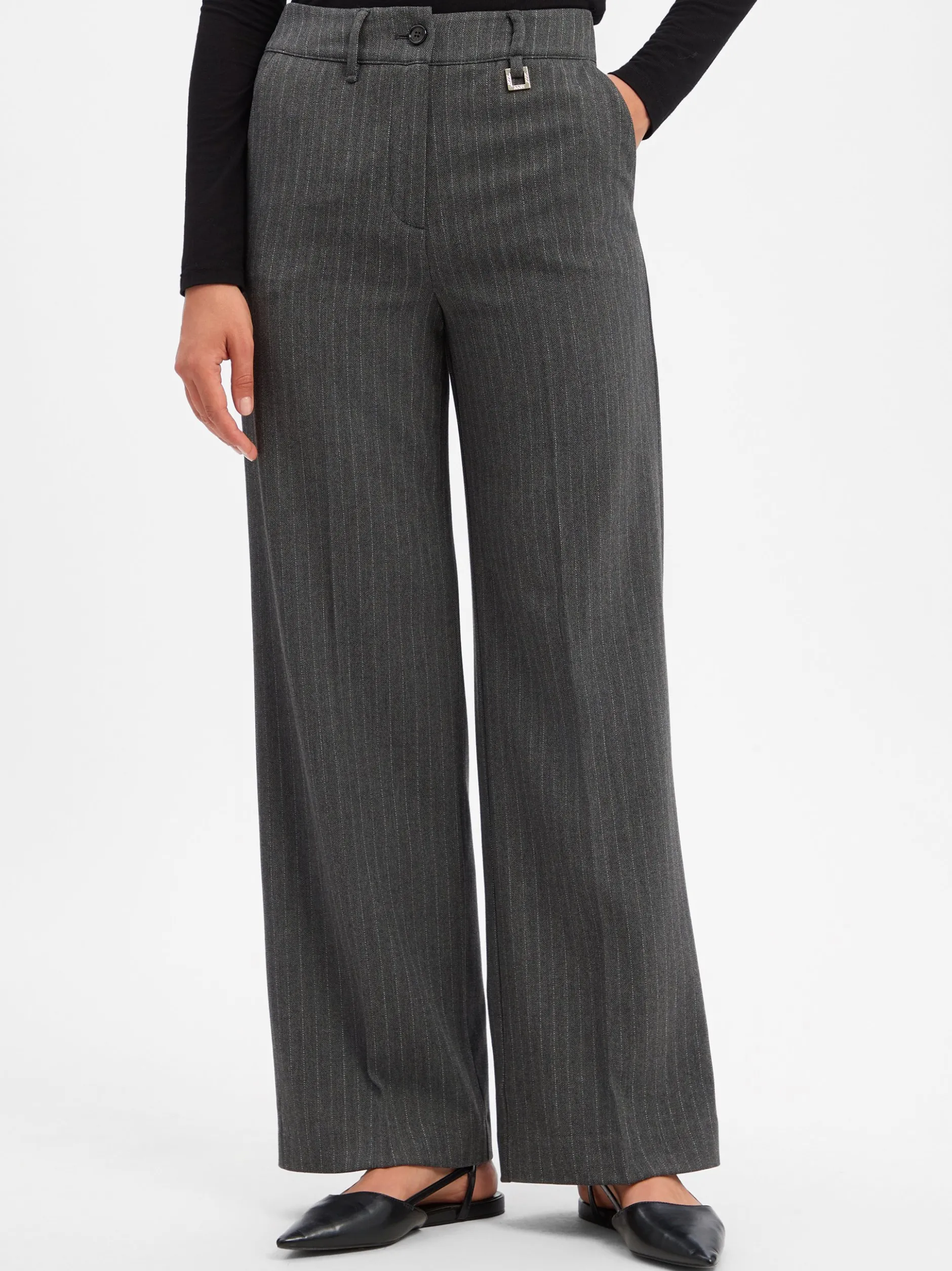 JOOP! Damen Baukasten-Businesshose - Peeky2 in anthrazit