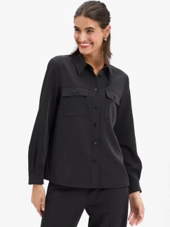 JOOP! Damen Bluse - Bakara in schwarz - Ärmel: langarm