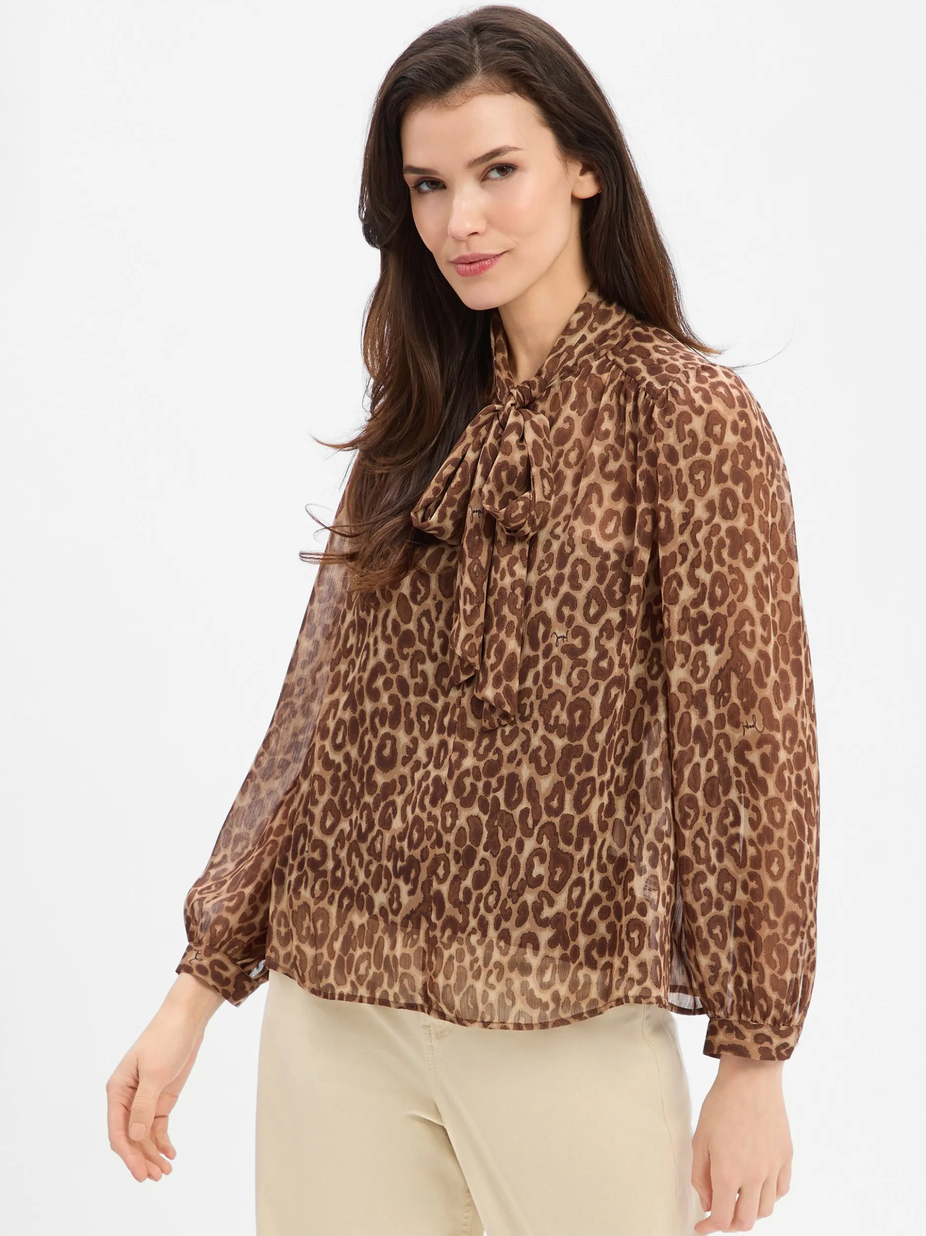 JOOP! Damen Bluse - Bettina in mehrfarbig camel
