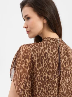JOOP! Damen Kleid - Dalisha in mehrfarbig camel