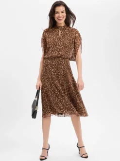 JOOP! Damen Kleid - Dalisha in mehrfarbig camel