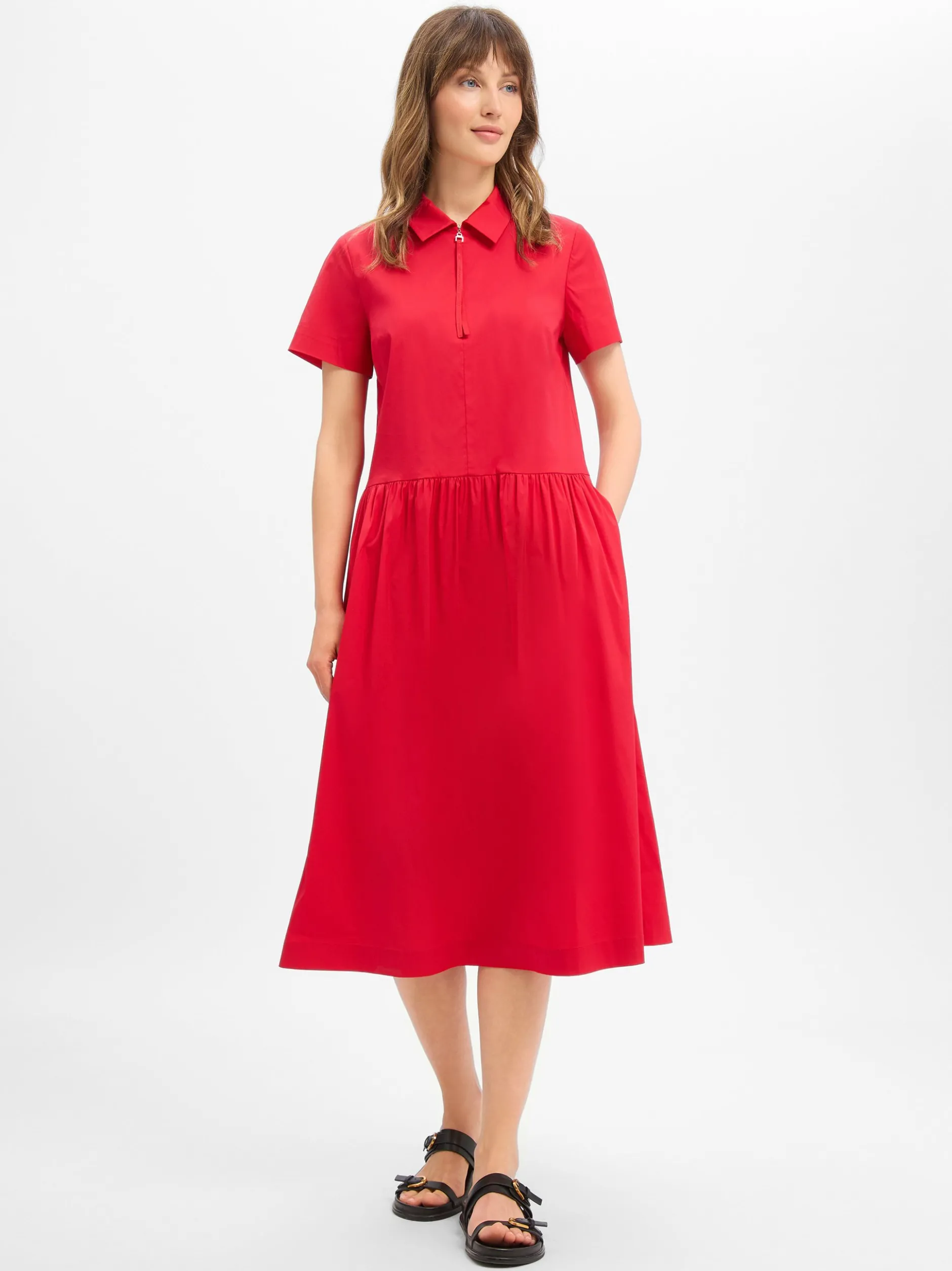 JOOP! Damen Kleid - Damina in rot - Ärmel: kurzarm