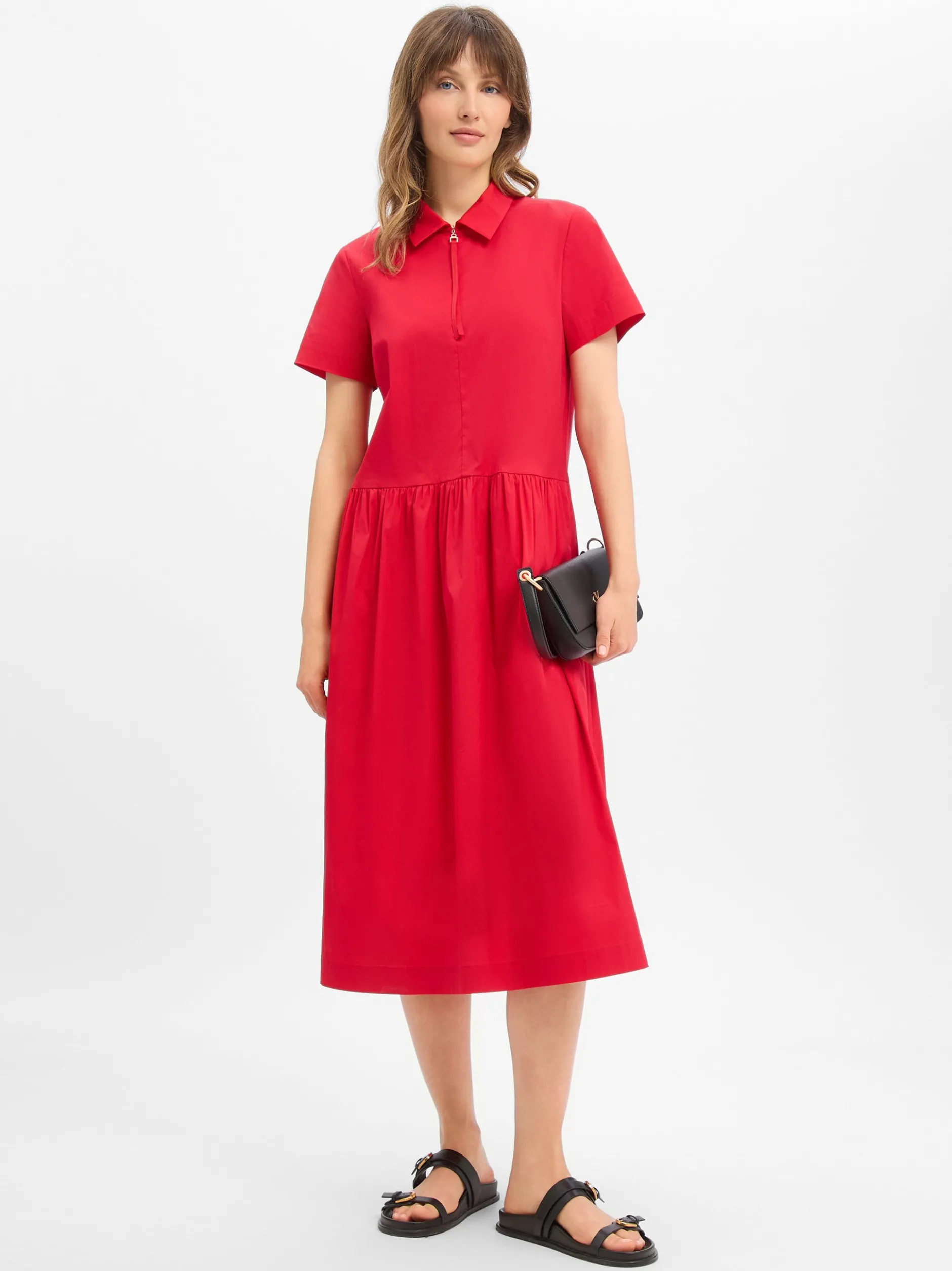 JOOP! Damen Kleid - Damina in rot - Ärmel: kurzarm