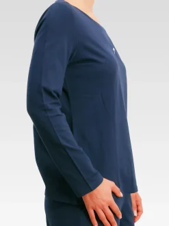 JOOP! Damen Longsleeve - Cosy in blau - Ärmel: langarm