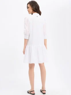 JOOP! Damen Sommerkleid - Dido in weiß - Ärmel: Halbarm